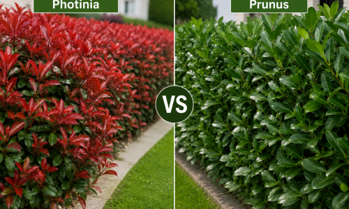 Photinia vagy Prunus? Melyik a jobb választás sövénynek?