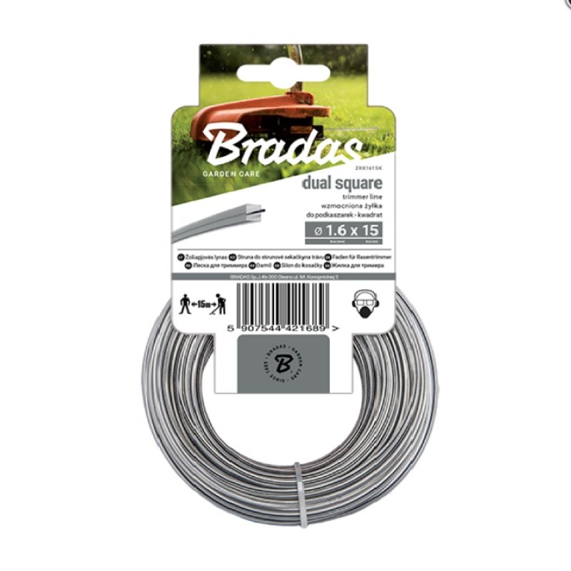Fűkasza damil RIPPER DUAL – szögletes 2.0mm / 15m