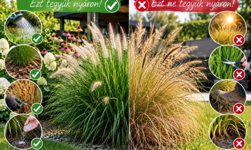 Díszfüvek gondozása nyáron: mit tegyünk és mit ne?