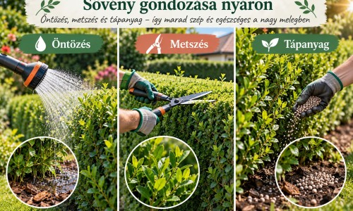 Sövény gondozása nyáron: öntözés, metszés és tápanyag – így marad szép és egészséges a nagy melegben